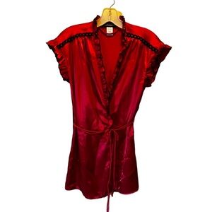 Cinemaetoile Seductivewear Red‎ Robe nwt